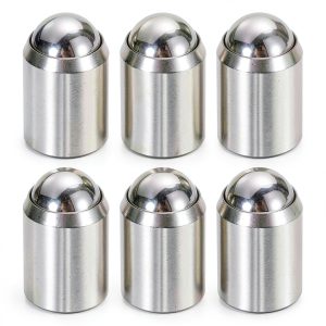 HARFINGTON 6pcs Ball Point Spring Plungers 12x16mm 304 Stainless Steel No Step Positioning Beads Ball Spring Plungers Ball Catch Latch for Door Cupboard Mechanical Devices Furniture-0