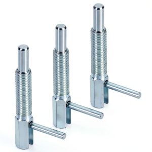 uxcell 3Pcs Retractable Indexing Plunger Pin M6 Steel Telescopic Lock-0