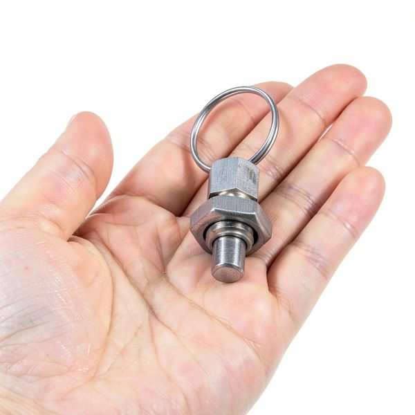 Spring Plunger HARFINGTON 3Pcs M12x1.75 Stainless Flat Head Pull Ring-4