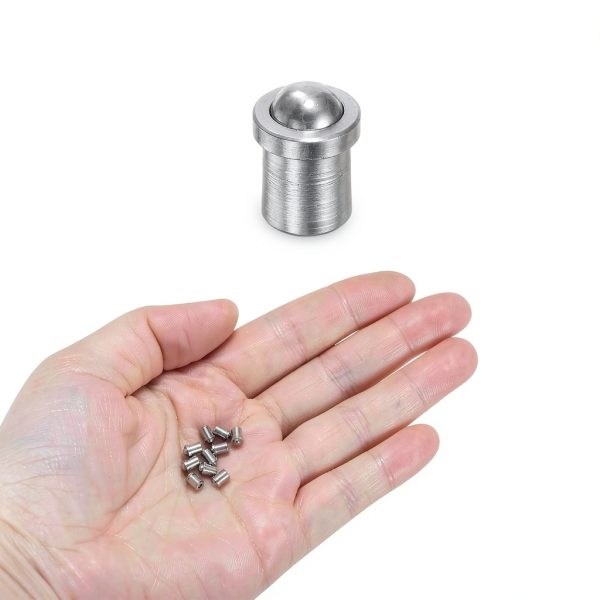 HARFINGTON 20pcs 3mm x 4mm 304 Stainless Steel Silver Ball Spring Plungers for Mechanical Devices, Furniture-3