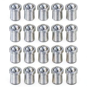 HARFINGTON 20pcs 3mm x 4mm 304 Stainless Steel Silver Ball Spring Plungers for Mechanical Devices, Furniture-0