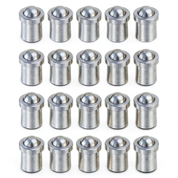 HARFINGTON 20pcs 3mm x 4mm 304 Stainless Steel Silver Ball Spring Plungers for Mechanical Devices, Furniture-0