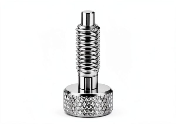 Hand Retractable Spring Plunger 2Pcs M12 Release Pin Nut MeitrciL-2