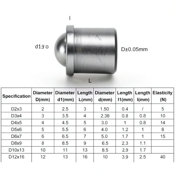HARFINGTON 30pcs 5x6mm Stainless Spring Plungers – Corrosion‑Resistant-1