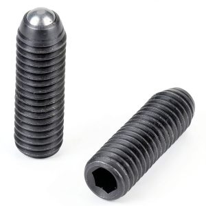 M8 Screw Thread Hex Socket Carbon Steel Ball Plunger Set 10pcs-0