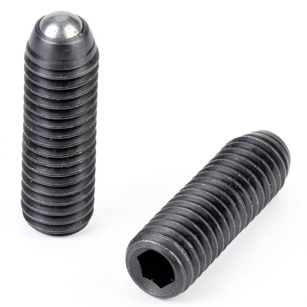 M8 Screw Thread Hex Socket Carbon Steel Ball Plunger Set 10pcs-0