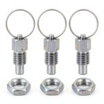 Spring Plunger HARFINGTON 3Pcs M12x1.75 Stainless Flat Head Pull Ring-0