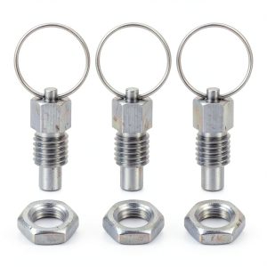 Spring Plunger HARFINGTON 3Pcs M12x1.75 Stainless Flat Head Pull Ring-0