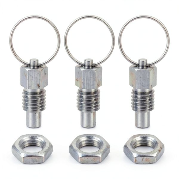 Spring Plunger HARFINGTON 3Pcs M12x1.75 Stainless Flat Head Pull Ring-0