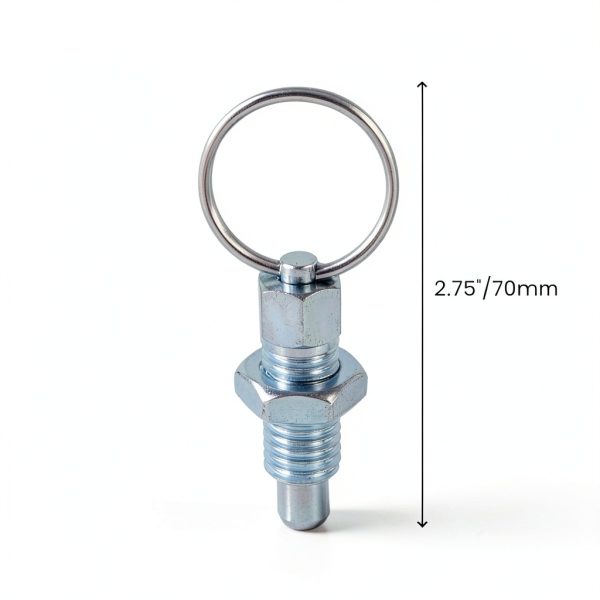 Spring Plunger Bitray Stainless Steel M12‑1.75‑8 Pull Ring Retractable-1