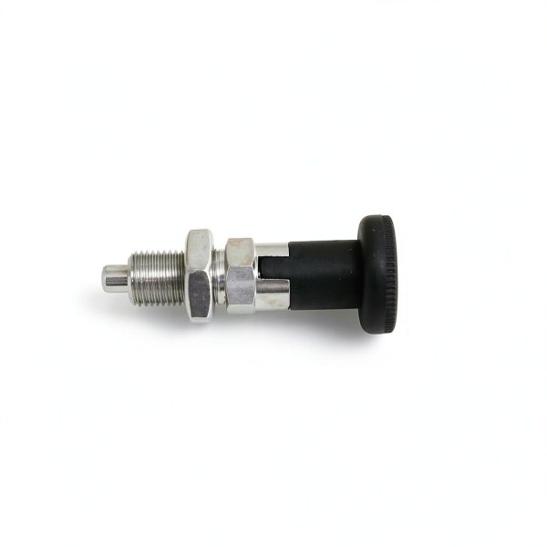 Heyous Stainless Steel Self Locking Knob Plunger M8 Black Spring Pin-2
