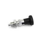 Heyous Stainless Steel Self Locking Knob Plunger M8 Black Spring Pin-0